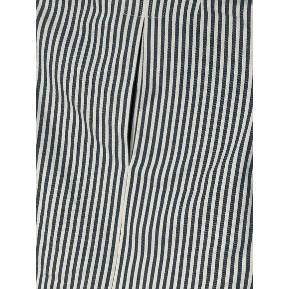 Madewell Shrunken Workwear Jacket Poppy Railroad Stripe Size XXS Blue/white - Picture 7 of 10